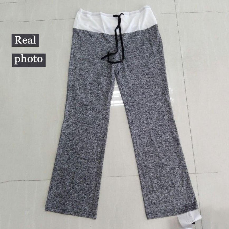 Women Sport Leggings Fitness Yoga Pants patchwork Wide Leg Fitness