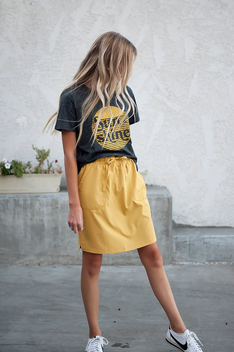 DT BREEZE Sporty Skirt in Sunflower Yellow
