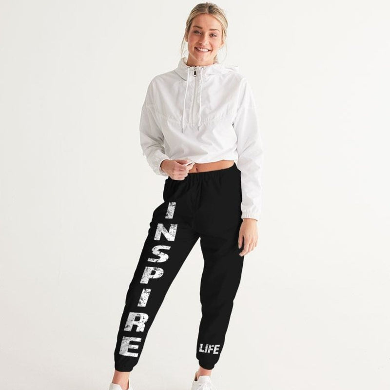 Track Pants, "Inspire" Graphic Text Design